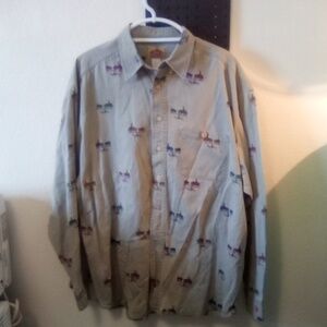 Barnfly western button front shirt sz large